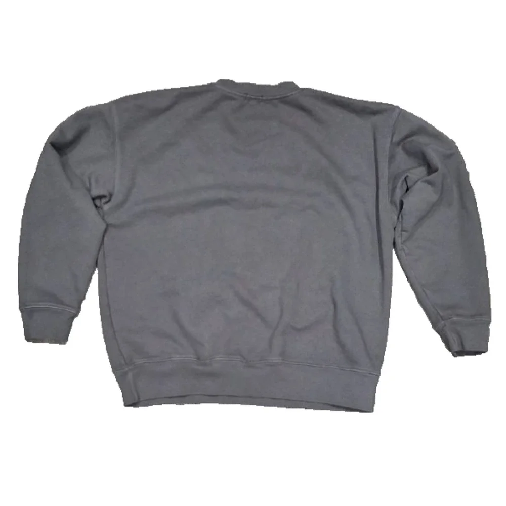 Asher RELAXED PULLOVER SWEATSHIRT Y2K cotton Vintage Gray Medium A004176 - Picture 6 of 6